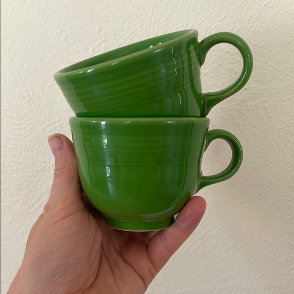 🌱Fiestaware  Green espresso Mugs - Picture 1 of 3